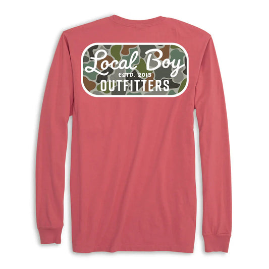 Local Boy Youth LS Retro Patch FC Brick Local Boy Outfitters