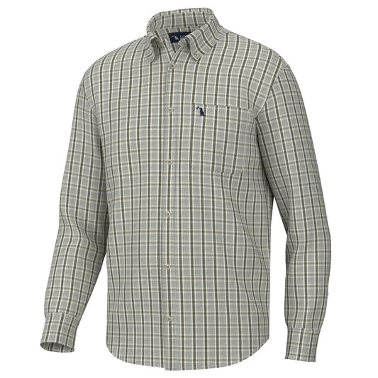 Local Boy Youth Stamps Dress Shirt Light Beige Olive Green Local Boy Outfitters