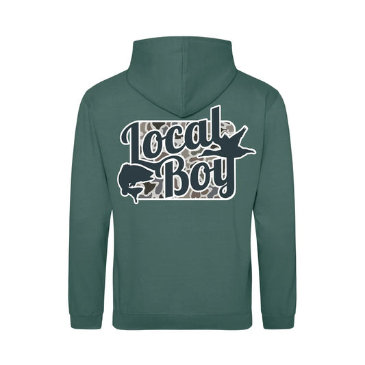 Local Boy Youth Brushwood Hoodie Open Season LCF Moss Green