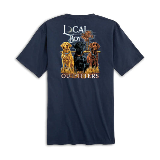 Local Boy Youth Lab Trio Tee Blue Local Boy Outfitters