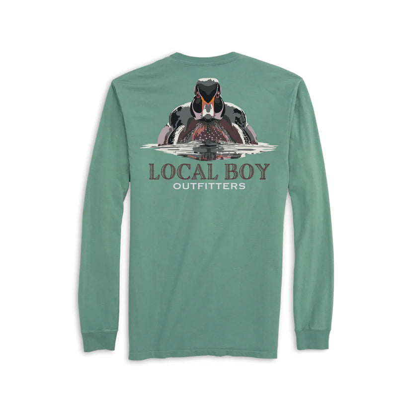 Local Boy Youth Woodrow Long Sleeve Tee Light Green Local Boy Outfitters