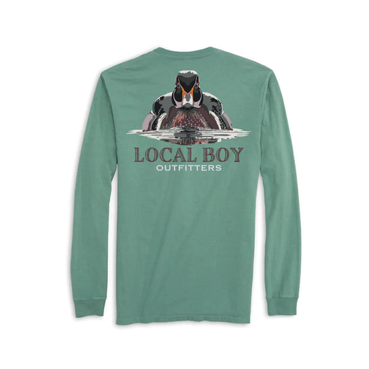 Local Boy Youth Woodrow Long Sleeve Tee Light Green Local Boy Outfitters