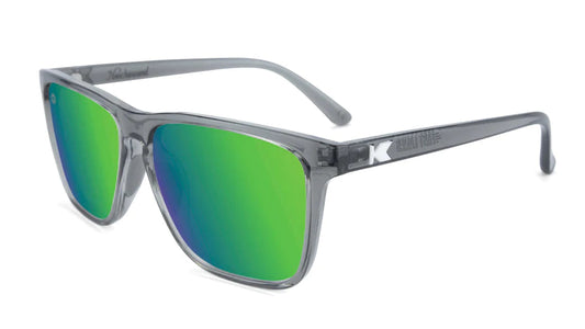 Knockaround Clear Grey / Green Moonshine Fast Lanes Sport Sunglasses Knockaround