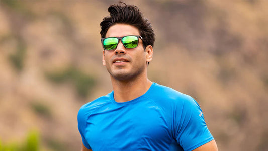 Knockaround Clear Grey / Green Moonshine Fast Lanes Sport Sunglasses Knockaround