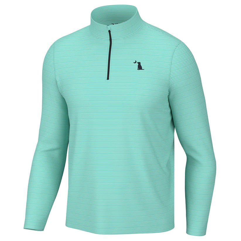 Local Boy Palms Athletic Quarter Zip Teal Palms