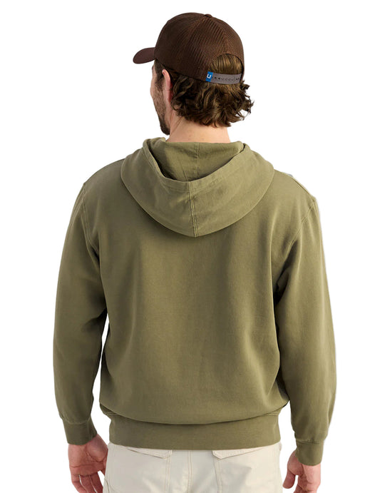 Huk Barb U Cotton Fleece Moss Huk