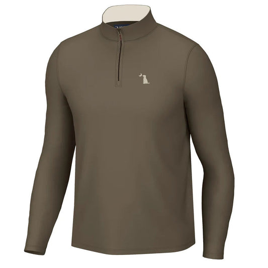 Local Boy Bentley Quarter Zip Brown Local Boy Outfitters