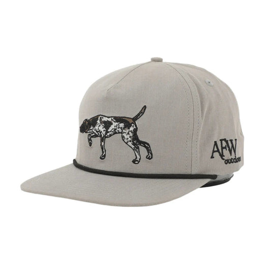 American Flyway Waterfowl Grey w Black Rope Pointer Ripstop Rope Hat AFW Outdoors