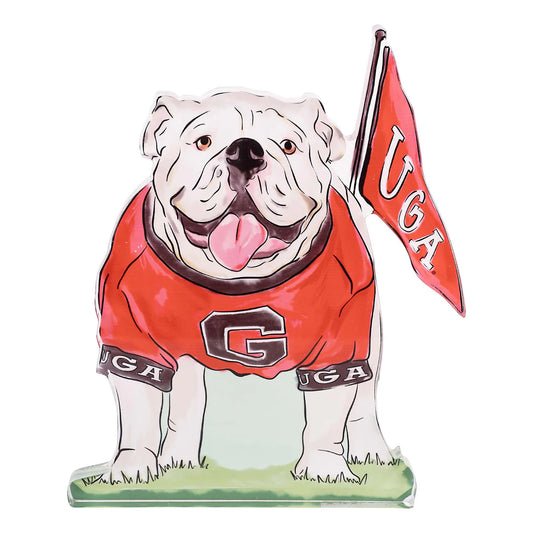 Georgia Bulldogs Uga Acrylic Block flag