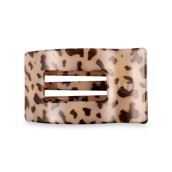 Teleties Blonde Tortoise Medium Flat Rectangle Hair Clip Teleties