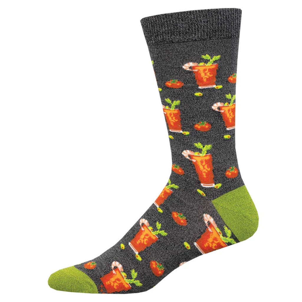 Sock Smith Bloody Good Drink Charcoal Heather Socks Sock Smith