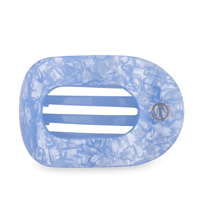 Teleties Round Hair Clip Large Blue Lagoon Teleties