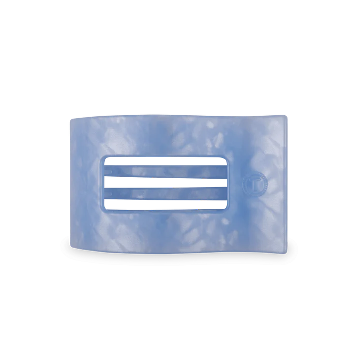 Teleties Rectangle Hair Clip Medium Blue Lagoon Teleties