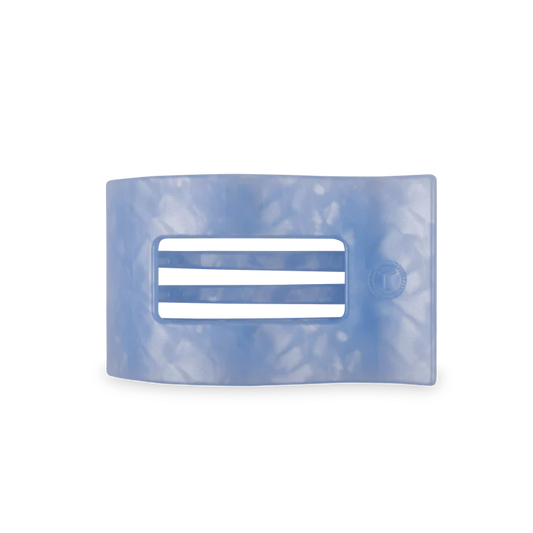 Teleties Rectangle Hair Clip Medium Blue Lagoon Teleties