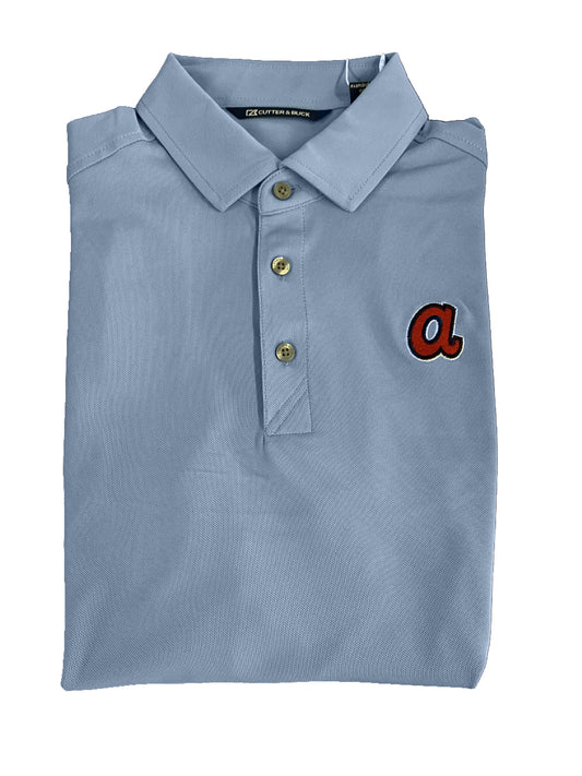 Cutter & Buck Atlanta Braves Blue Polo