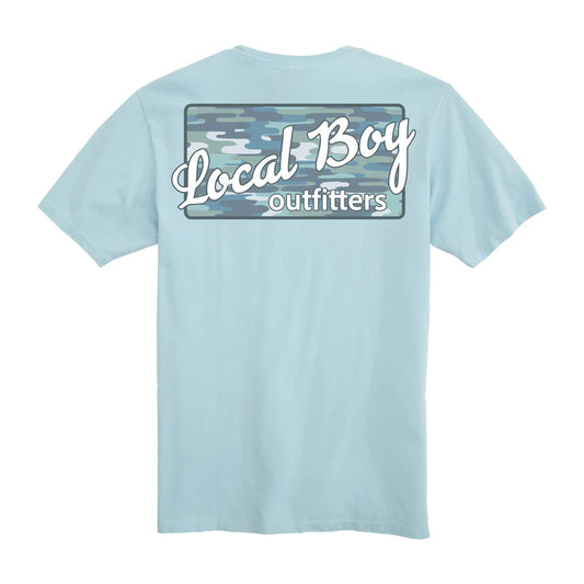 Local Boy Outfitters S/S Blue Bayou Plate T-Shirt Chambray
