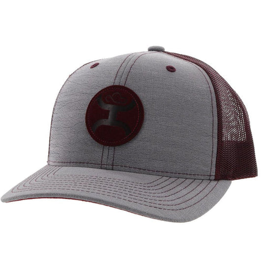 Hooey "BLUSH" GREY / BURGUNDY HAT Hooey