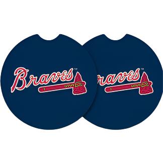 Magnolia Lane Atlanta Braves Car Coaster Set of 2