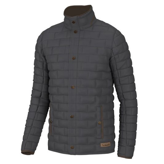 Local Boy Brick Quilted Jacket Charcoal Local Boy Outfitters