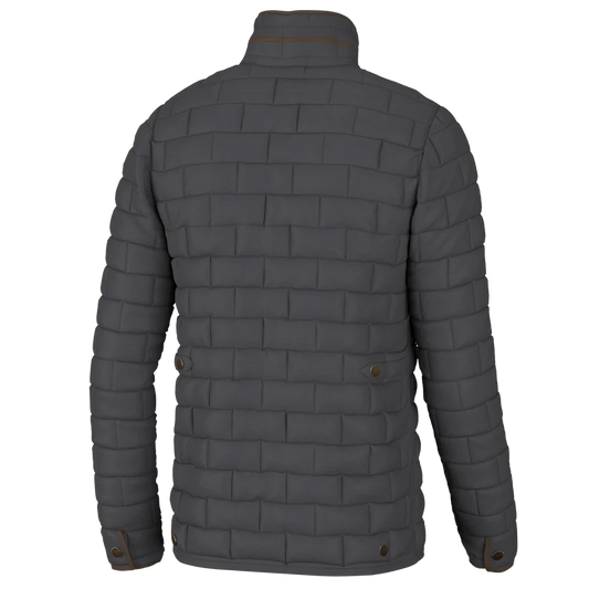 Local Boy Brick Quilted Jacket Charcoal Local Boy Outfitters