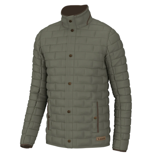 Local Boy Brick Quilted Jacket Moss Local Boy Outfitters