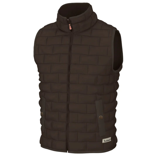 Local Boy Brick Quilted Vest Coffee