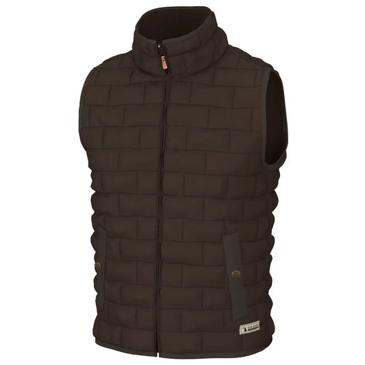Local Boy Brick Quilted Vest Coffee Local Boy Outfitters