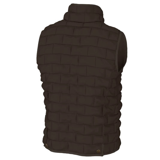 Local Boy Brick Quilted Vest Coffee