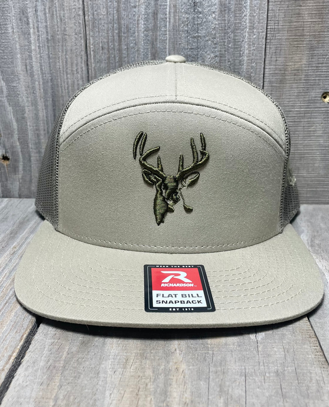 AFW Outdoors 7 Panel Loden / Loden 3D Puff Buck Logo