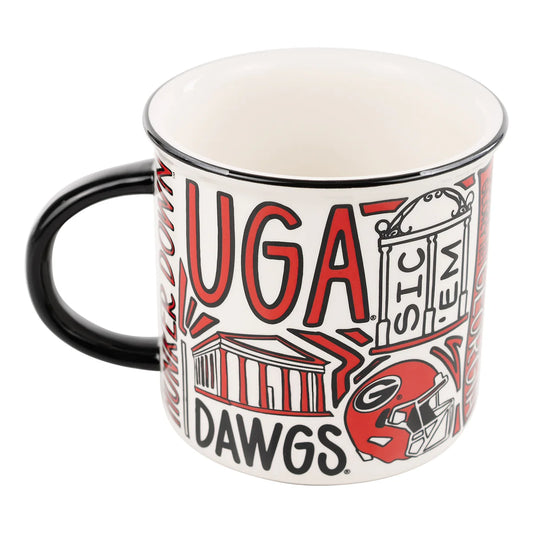 Georgia Bulldogs UGA Collage Campfire Mug