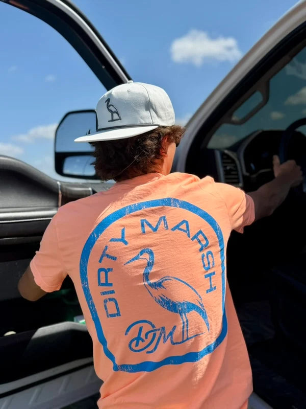 Dirty Marsh Tombstone Neon | Neon Cantaloupe Shirt Dirty Marsh