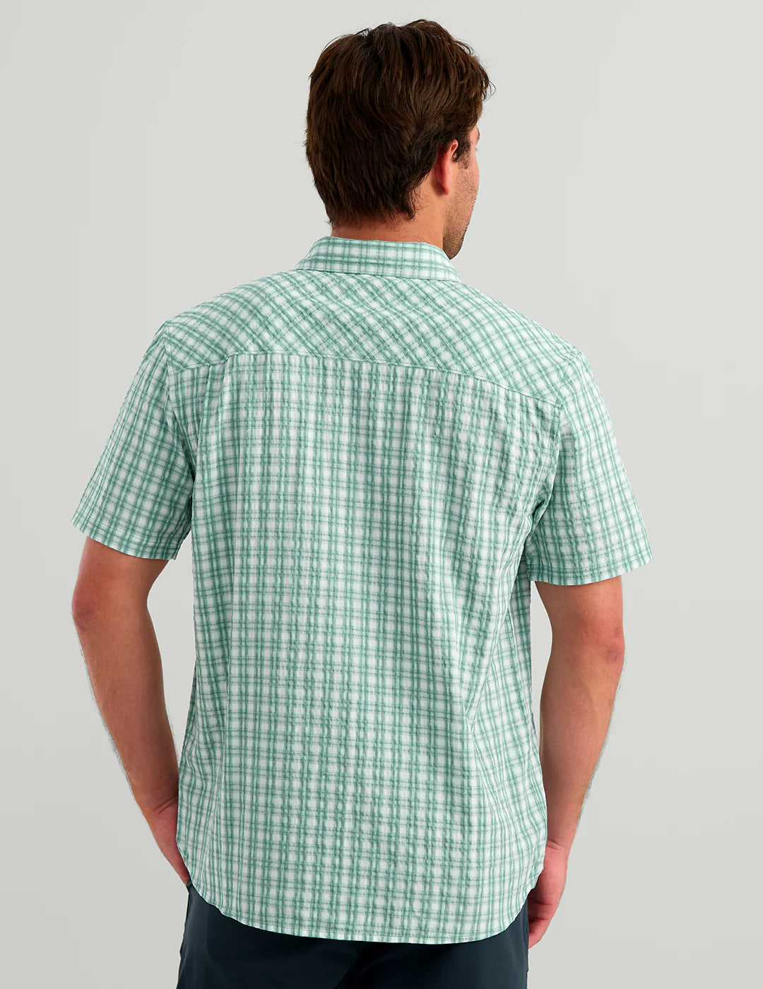 Huk Chatham Plaid Short Sleeve Button Down Caicos Plaid Huk