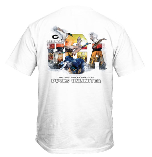 Georgia Bulldogs True Outdoors T-Shirt White New World Graphics