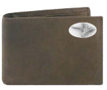 Zep-Pro Brown Crazy Horse Passcase Wallet - Mallard Zep-Pro