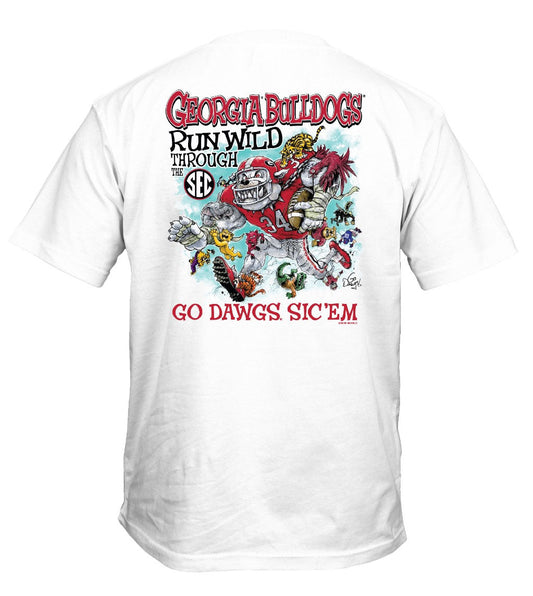 New World Graphics Georgia Bulldogs Domination Shirt White New World Graphics