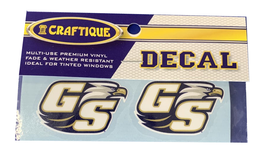 Craftique Georgia Southern Dual GS Small Decal