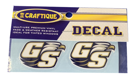 Craftique Georgia Southern Dual GS Small Decal