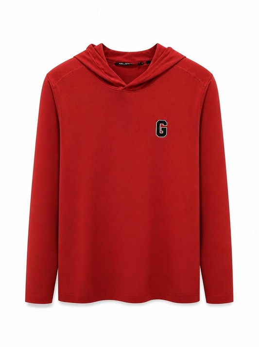 Cutter and Buck Georgia Bulldogs Coastline Epic Comfort Eco Hooded Shirt Red Cutter & Buck