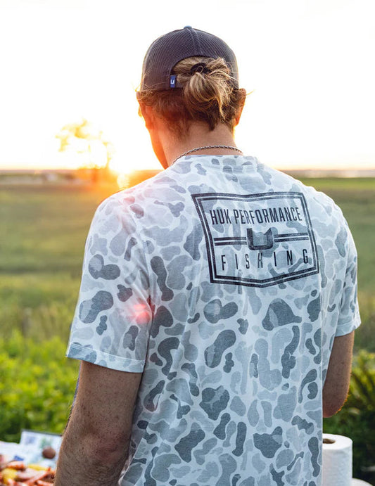 Huk Drift Performance Tee SS KC White Camo Huk