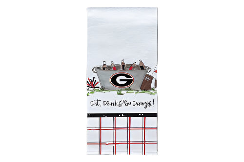 Magnolia Lane Georgia Bulldogs Eat Drink Handtowel