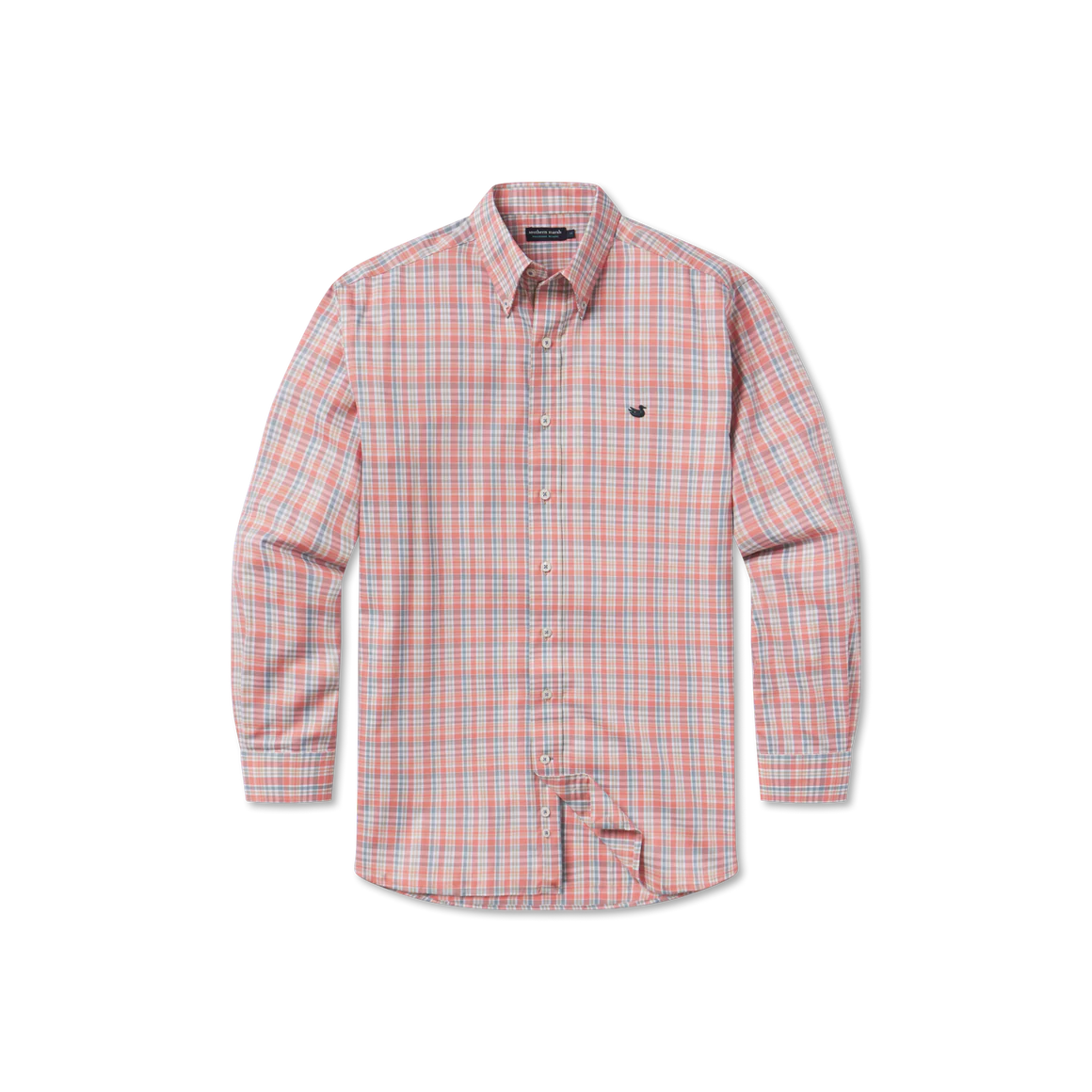 Southern Marsh hartsville plaid dress shirt burnt taupe and sage