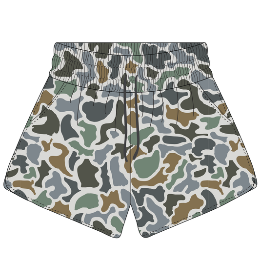 Local Girl High-Waisted Volley Shorts Localflage Camo Local Girl Outfitters
