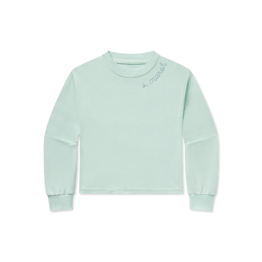 Southern Marsh Youth Long Sleeve Indio Valley Girls Shirt Antiqua Blue Southern Marsh