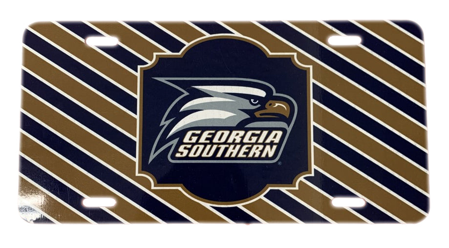 Jaymac Georgia Southern License Plate Stripes Jaymac