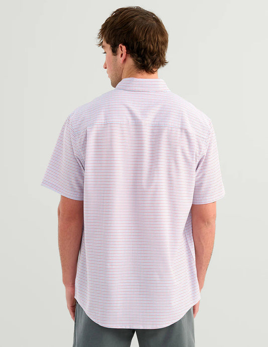 Huk Kona Printed SS Shirt Mineral Red Huk