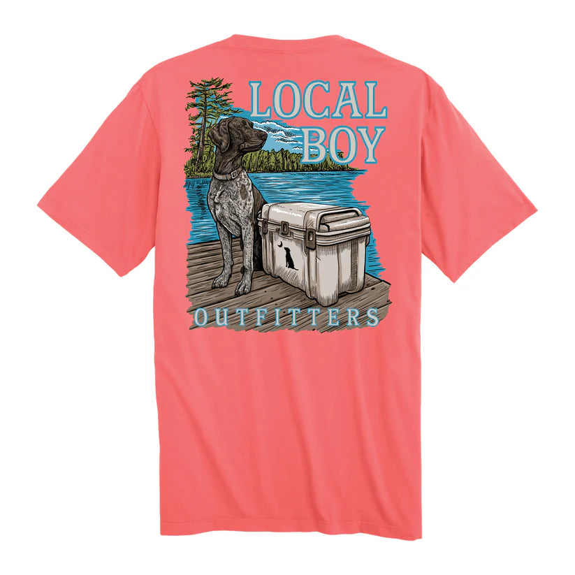 Local Boy Outfitters S/S Lakeside GSP Shirt Coral Local Boy Outfitters