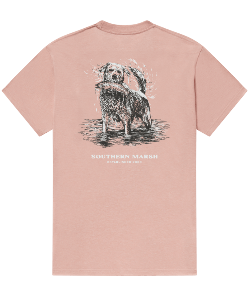Southern Marsh T-Shirt SEAWASH Tee - Shake & Release Salmon