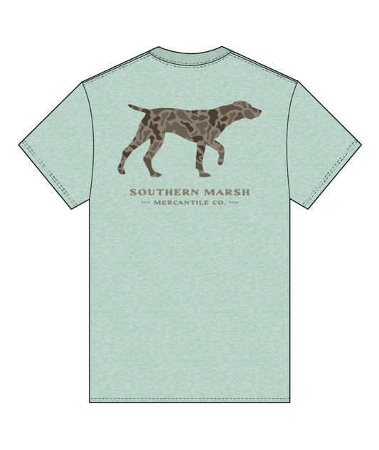 Southern Marsh T-Shirt Youth Originals - Camo - Pointer Washed Honeydew Southern Marsh
