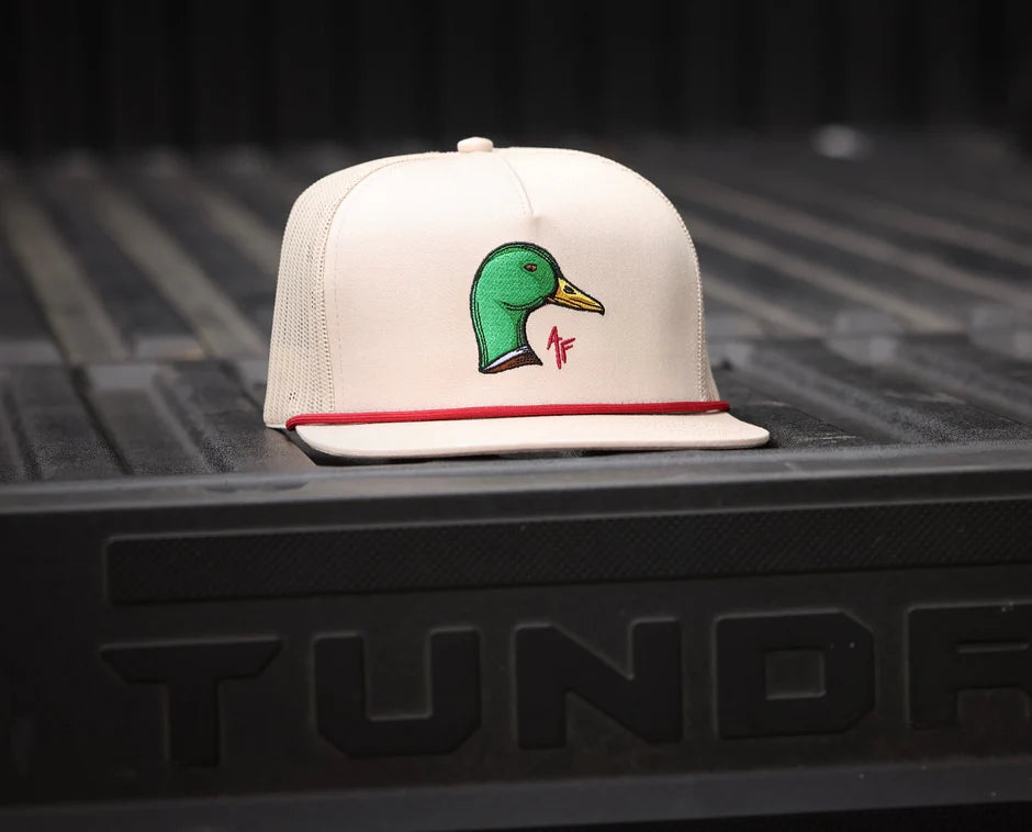 American Fetcher Mallard Head Off White Rope Hat