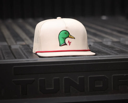 American Fetcher Mallard Head Off White Rope Hat